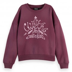блуза,дамски,блузи,scotch,&,soda,chest,artwork,sweatshirt,purple