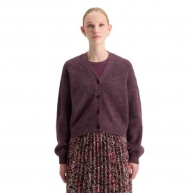 жилетка,дамски,пуловери,дамски,плетени,дрехи,scotch,&,soda,fuzzy,relaxed,cardigan,brown,(berry,melange)