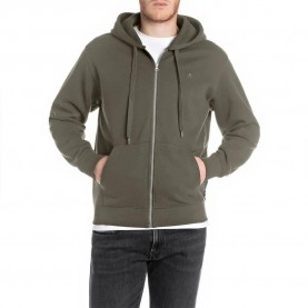 блуза,мъжки,пуловери,replay,m3105.000.23832,full,zip,sweatshirt,mud,green,(green)