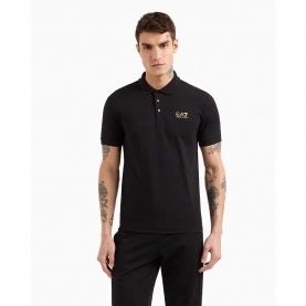 EA7 EMPORIO ARMANI 8NPF14_PJVQZ short sleeve polo - Black (Black 0208) дамски,блузи,с,яка,мъжки,блузи,с,яка,ea7,emporio,armani,8npf14,pjvqz,short,sleeve,polo,black,(black,0208)