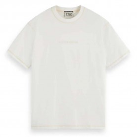 тениска,мъжки,тениски,scotch,&,soda,core,logo,front,short,sleeve,t,shirt,off,white,(white)
