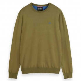 блуза,мъжки,пуловери,scotch,&,soda,essential,sweater,green,(moss,green)