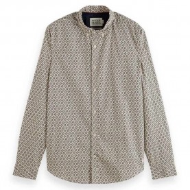 риза,с,дълъг,ръкав,мъжки,ризи,scotch,&,soda,slim,fit,ditsy,aop,long,sleeve,shirt,beige