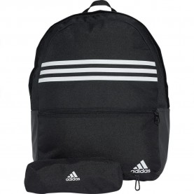 раница,раници,adidas,classic,horizontal,3,stripes,27.75l,backpack,black,white,(black)