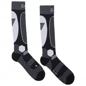 чорапи,мъжки,чорапи,ea7,emporio,armani,calza,ski,long,socks,white