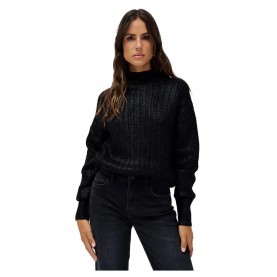 блуза,дамски,пуловери,дамски,плетени,дрехи,salsa,jeans,shimmer,sweater,black