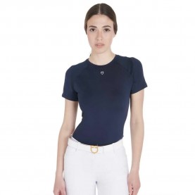 Тениска Equestro Technical Training short sleeve T-shirt - Blue (Navy Blazer (19-3923)) тениска,мъжки,тениски,дамски,тениски,equestro,technical,training,short,sleeve,t,shirt,blue,(navy,blazer,(19,3923))