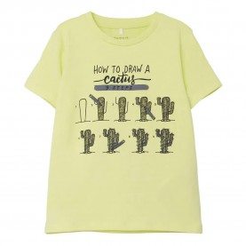 тениска,детски,тениски,name,it,how,short,sleeve,t,shirt,lime,cream,cactus,(yellow)