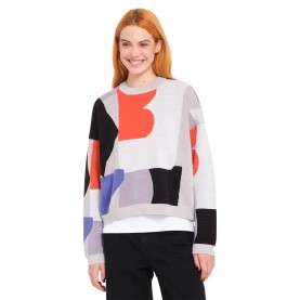 блуза,дамски,пуловери,дамски,плетени,дрехи,volcom,abstrackom,sweater,multi,(grey)