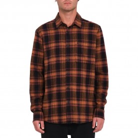 риза,с,дълъг,ръкав,мъжки,ризи,volcom,baystone,long,sleeve,shirt,brown