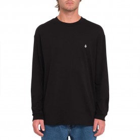 тениска,мъжки,тениски,volcom,stone,blanks,basic,long,sleeve,t,shirt,black