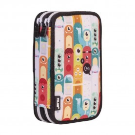 канцеларски,принадлежности,milan,filled,double,decker,aliens,special,series,pencil,case,multicolor,(multicolor)