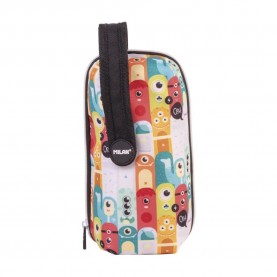 канцеларски,принадлежности,milan,kit,4,filled,s,aliens,special,series,pencil,case,multicolor