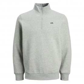 блуза,мъжки,пуловери,jj,rebel,rebel,logo,half,zip,sweatshirt,grey,(light,grey,melange)