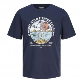 тениска,мъжки,тениски,jj,rebel,skull,short,sleeve,t,shirt,navy,blazer,(blue)
