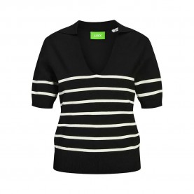 дамски,блузи,с,яка,jack,&,jones,layla,comfy,jjxx,short,sleeve,polo,black,(black,vanilla,ice)