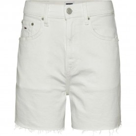 дънки,дамски,панталони,tommy,jeans,mom,uh,bh6192,denim,shorts,white
