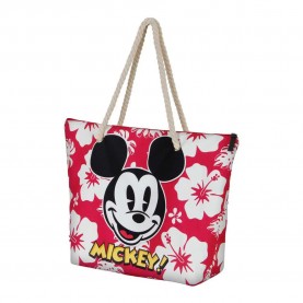 чанта,всички,чанти,karactermania,disney,mickey,mouse,hawaii,soleil,beach,bag,pink,(red)