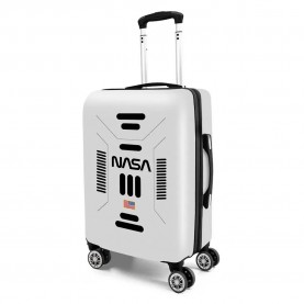 куфари,karactermania,nasa,spaceship,abs,4,wheel,cabin,suitcase,white