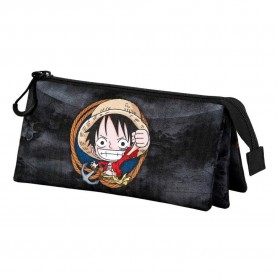 канцеларски,принадлежности,karactermania,one,piece,ropes,triple,pencil,case,black,(black)