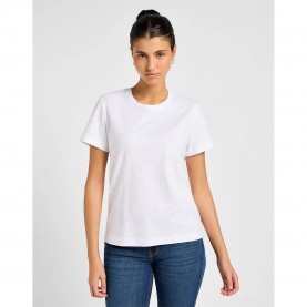 тениска,дамски,тениски,lee,perfect,short,sleeve,t,shirt,white,(bright,white)