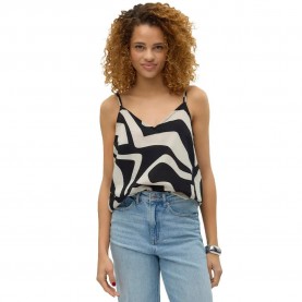 тениска,дамски,тениски,vero,moda,agnete,sleeveless,t,shirt,multicolor,(black,aop,graphic,sand,dollar)