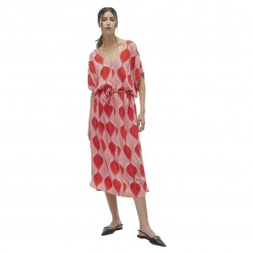 рокля,дамски,поли,и,рокли,vero,moda,tula,olga,short,sleeve,long,dress,red,(goji,berry,aop,olga)