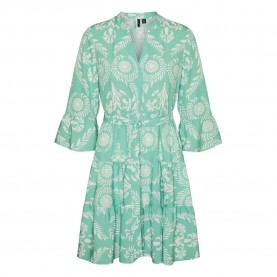 рокля,дамски,поли,и,рокли,vero,moda,zera,long,sleeve,short,dress,katydid,aop,hari,(green)