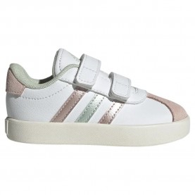 детски,маратонки,детски,маратонки,adidas,vl,court,3.0,infant,trainers,ftwr,white,linen,green,met,sandy,pink,met,(white)
