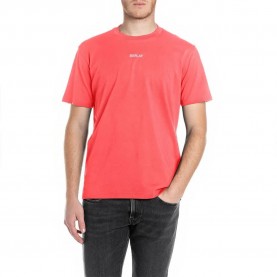 тениска,мъжки,тениски,replay,m3098,.000.2660,short,sleeve,t,shirt,red,(poppy,red)
