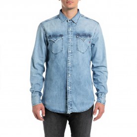 риза,с,дълъг,ръкав,мъжки,ризи,replay,m4860b.000.26c,74a,long,sleeve,shirt,blue