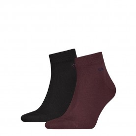 чорапи,мъжки,чорапи,calvin,klein,701218706,quarter,short,socks,2,units,purple,black,(red,black)