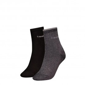 чорапи,дамски,чорапи,calvin,klein,701229452,short,socks,2,units,black,grey,(black)