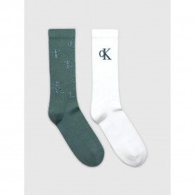 чорапи,мъжки,чорапи,calvin,klein,701229456,crew,socks,2,units,green,white,(dark,green,white)
