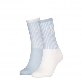 чорапи,дамски,чорапи,calvin,klein,701229467,crew,socks,2,units,blue,(white,blue)