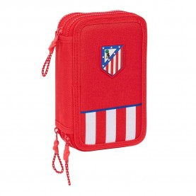 канцеларски,принадлежности,safta,atletico,de,madrid,triple,filled,pencil,case,36,units,red,(multicolor)