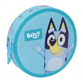 канцеларски,принадлежности,safta,bluey,round,filled,pencil,case,18,units,blue,(multicolor)