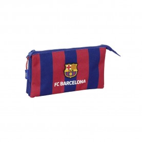 канцеларски,принадлежности,safta,f.c,barcelona,triple,pencil,case,multicolor,(red,blue)
