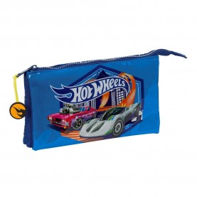 канцеларски,принадлежности,safta,hot,wheels,sonny,triple,pencil,case,blue,(multicolor)