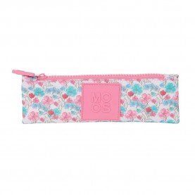 канцеларски,принадлежности,safta,moos,flores,mini,pencil,case,pink,(multicolor)