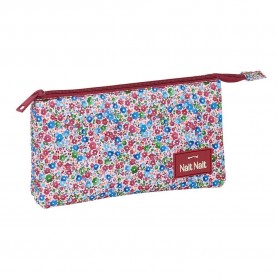 канцеларски,принадлежности,safta,nait,nait,flores,coimbra,triple,pencil,case,multicolor,(bordeaux)