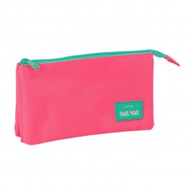 канцеларски,принадлежности,safta,nait,nait,triple,pencil,case,pink,fluor,(pink)