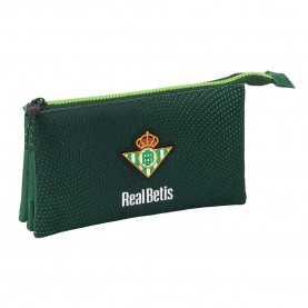канцеларски,принадлежности,safta,real,betis,balompie,triple,water,resistent,pencil,case,green,(multicolor)