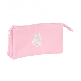 канцеларски,принадлежности,safta,real,madrid,chica,triple,pencil,case,pink