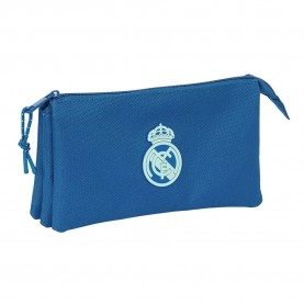 канцеларски,принадлежности,safta,real,madrid,chica,triple,real,madrid,pencil,case,blue,(blue)