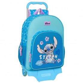 Safta 612413313 Stitch Hawaii 22.50L 33x14x42 cm Wheeled Backpack - Multicolor куфари,safta,612413313,stitch,hawaii,22.50l,33x14x42,cm,wheeled,backpack,multicolor