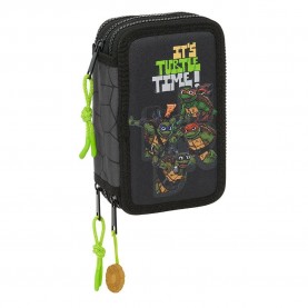 канцеларски,принадлежности,safta,tortugas,ninja,triple,filled,pencil,case,36,units,grey,(multicolor)