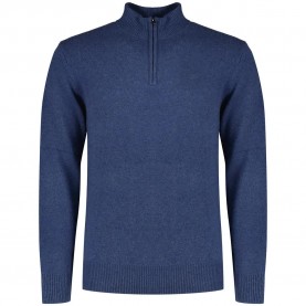 блуза,мъжки,пуловери,hackett,lambswool,half,zip,sweater,chambray,blue,(blue)