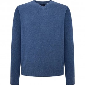блуза,мъжки,пуловери,hackett,lambswool,v,neck,sweater,blue