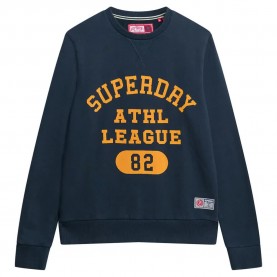 блуза,мъжки,пуловери,superdry,athletic,printed,sweatshirt,blue